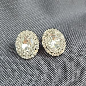 Rhinestone Post Earrings
